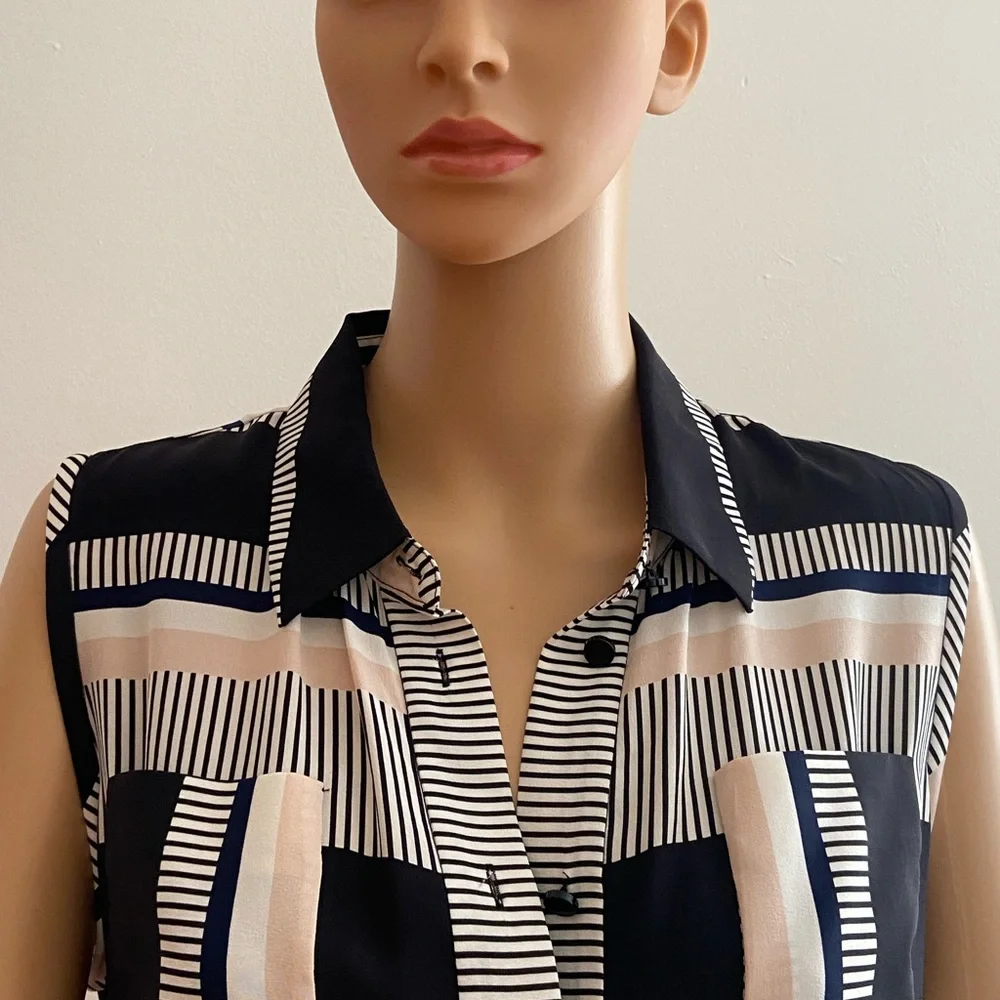NWOT Kate Spade Geo Wrap Silk  Dress.Size Large
